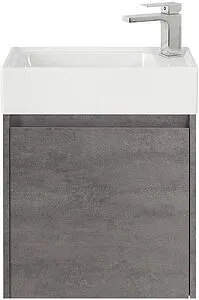 Тумба-умывальник подвесная BelBagno KRAFT MINI 50 L Cemento Grigio KRAFT MINI-500/260-1A-SO-CG-L+7045-KL, 1