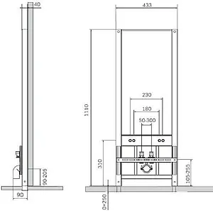 Инсталляция для биде Am.Pm I032701, 2