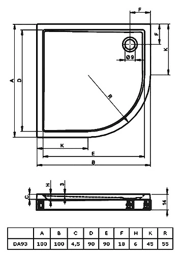 Поддон для душа Riho Davos 285 D002020005