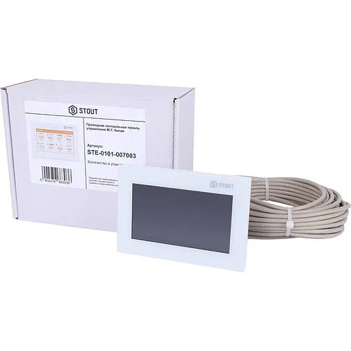 Проводная панель управления контроллером Stout M-7 белый STE-0101-007003