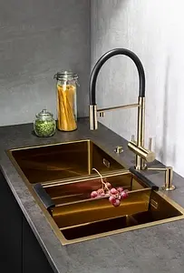 Коландер Omoikiri CO-02-PVD-LG светлое золото 4999003 Коландер Omoikiri CO-02-PVD-LG светлое золото 4999003, 5