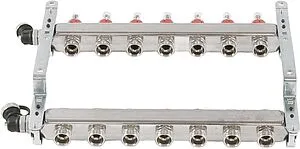 Группа коллекторная с расходомерами 7 отводов 1"в/в x ¾"ек Uni-fitt 450I4307 Группа коллекторная с расходомерами 7 отводов 1"в/в x ¾"ек Uni-fitt 450I4307, 5