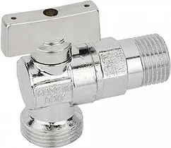 Кран шаровый угловой для бытовой техники ½"н x ¾"н Bugatti Minnesota 08840002 Кран шаровый угловой для бытовой техники ½"н x ¾"н Bugatti Minnesota 08840002