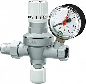 Клапан подпиточный с манометром ½" Far FA 2106 12 Клапан подпиточный с манометром ½" Far FA 2106 12, 1