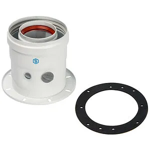 Адаптер стартовый коаксиальный Ø 60/100мм (алюм.) Stout SCA-6010-240100, 1