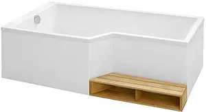 Ванна акриловая Jacob Delafon Bain-Douche NEO 170x90 L белый, 3