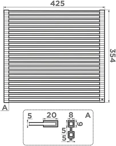 Ролл-мат Omoikiri ROLL-02-IN нержавеющая сталь 4997004