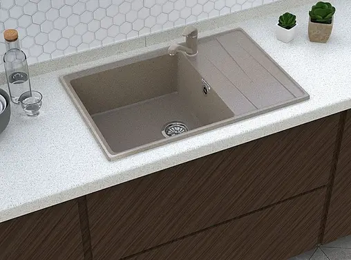 Мойка кухонная GranFest Level LV-760L песочный