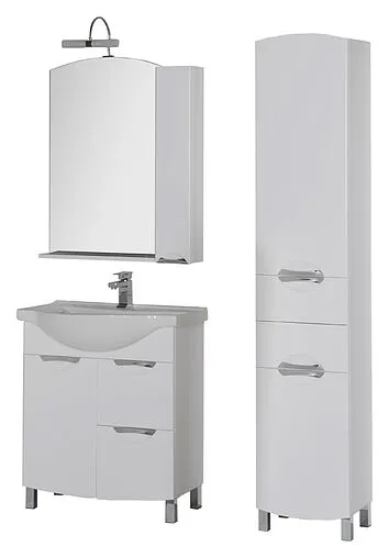 Шкаф-зеркало Aquanet Асти 75 белый 180077