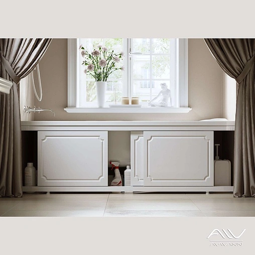 Экран для ванны фронтальный Alavann Ametist 170 белый 1712