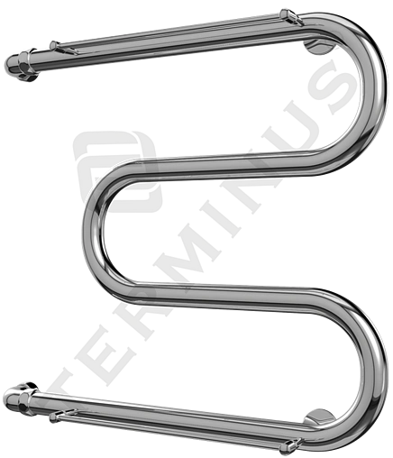 Полотенцесушитель водяной Terminus М-образный с/п AISI 32х2 600х400 полированная сталь 4620768880377