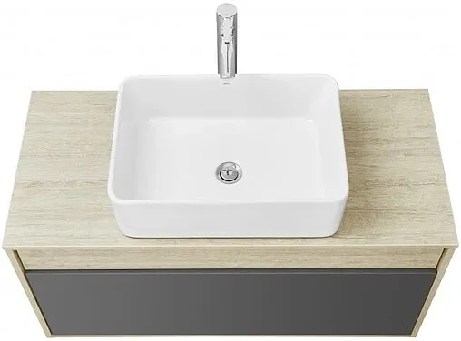 Тумба-умывальник подвесная Aquaton Лофт Урбан 100 графит/орегон 1A2477K2LQX60