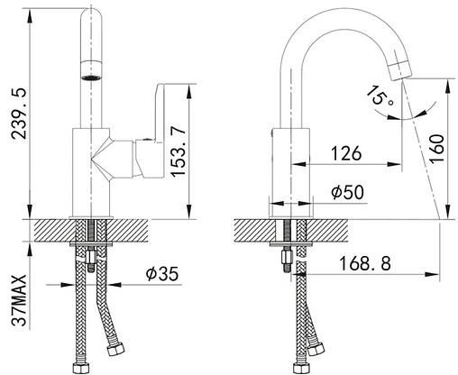 Смеситель для раковины IDDIS Sena хром SENSBR0i01 Смеситель для раковины IDDIS Sena хром SENSBR0i01