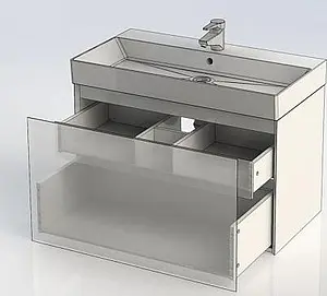 Тумба-умывальник подвесная Aquanet Йорк 85 белый 00202092+ Тумба-умывальник подвесная Aquanet Йорк 85 белый 00202092+, 4