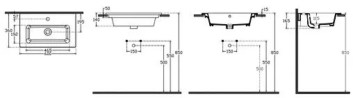 Раковина ISVEA SistemaT 60 белый глянцевый 10SL50060SV Раковина ISVEA SistemaT 60 белый глянцевый 10SL50060SV