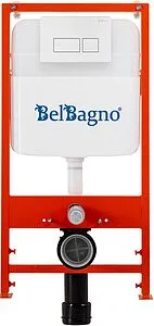 Инсталляция для подвесного унитаза Set 3 в 1 BelBagno BB026/BB042BL с кнопкой белый глянцевый Инсталляция для подвесного унитаза Set 3 в 1 BelBagno BB026/BB042BL с кнопкой белый глянцевый, 4