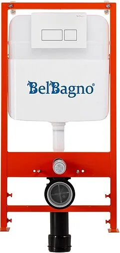 Инсталляция для подвесного унитаза Set 3 в 1 BelBagno BB026/BB042BL с кнопкой белый глянцевый Инсталляция для подвесного унитаза Set 3 в 1 BelBagno BB026/BB042BL с кнопкой белый глянцевый