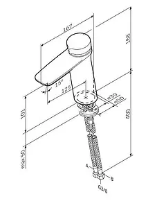 Смеситель для раковины Am.Pm Inspire 2.0 хром F50A02500 Смеситель для раковины Am.Pm Inspire 2.0 хром F50A02500, 2