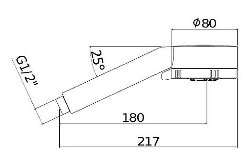 Лейка ручного душа Paffoni Majorca чёрный матовый ZDOC070NO