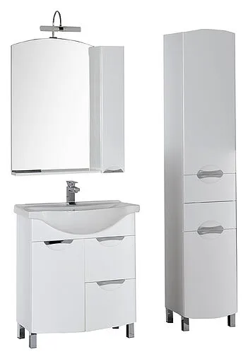 Шкаф-зеркало Aquanet Асти 75 белый 180077