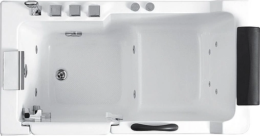 Ванна акриловая с гидромассажем Abber 130x70 L AB9000 B L