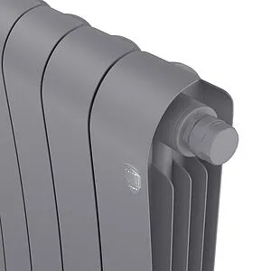 Радиатор биметаллический 6 секций нижнее правое подключение Royal Thermo Infinity 500 VR80 Silver Satin RTINSSVR805006 Радиатор биметаллический 6 секций нижнее правое подключение Royal Thermo Infinity 500 VR80 Silver Satin RTINSSVR805006, 2