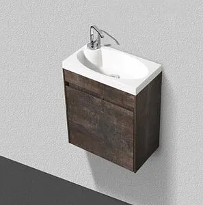 Тумба-умывальник подвесная BelBagno PIETRA MINI 46 R Stone PIETRA MINI-460-1A-SO-PT-R+BB-460-PM-LVB Тумба-умывальник подвесная BelBagno PIETRA MINI 46 R Stone PIETRA MINI-460-1A-SO-PT-R+BB-460-PM-LVB, 3