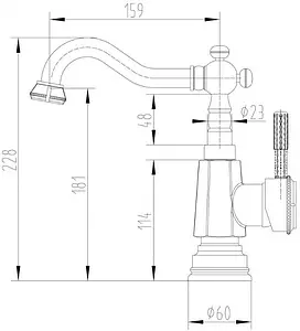 Смеситель для кухни Lemark Jasmine бронза LM6604B Смеситель для кухни Lemark Jasmine бронза LM6604B, 2