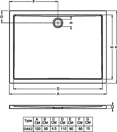 Поддон для душа Riho Zurich 254 D001009005