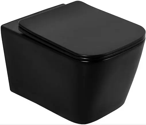 Комплект 5 в 1 BelBagno Ardente BB3202CHR-MB/BB3202SC-MB/BB002-80/BB007-PR-NERO.M с кнопкой черный матовый