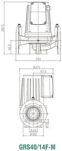 Насос циркуляционный Pumpman GRS40/14F-М
