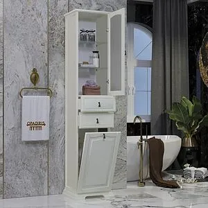 Шкаф-пенал напольный Opadiris Риспекто 40 R слоновая кость 00-00005837, 4