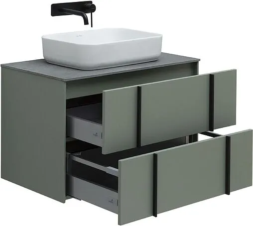 Тумба-умывальник подвесная Allen Brau Reality 80 олива 1.32005.CGM+