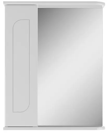 Шкаф-зеркало Айсберг Радуга 55 белый DA1138HZR