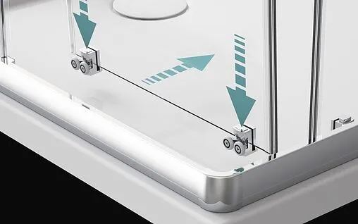 Дверь в нишу 1000мм тонированное стекло Radaway Premium Plus DWJ 100 33303-01-08N