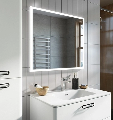 Зеркало с подсветкой IDDIS Brick 80 с подогревом белый BRI8000i98