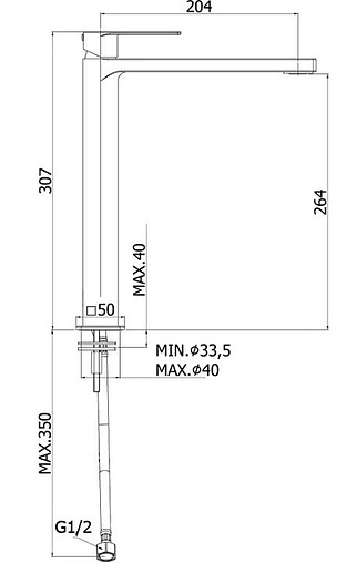 Смеситель для раковины Paffoni Tango хром TA081CR