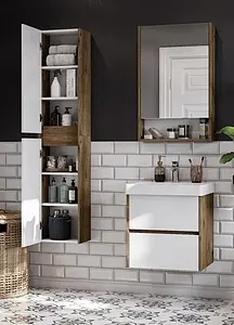 Шкаф-зеркало Aquaton Сканди 55 L белый/дуб рустикальный 1A252102SDZ90 Шкаф-зеркало Aquaton Сканди 55 L белый/дуб рустикальный 1A252102SDZ90, 5