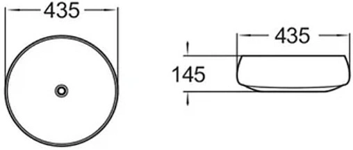 Раковина Comforty 43.5 черный/бронза J2091 Раковина Comforty 43.5 черный/бронза J2091