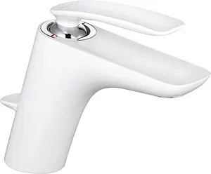 Смеситель для раковины Kludi Balance белый/хром 520239175 Смеситель для раковины Kludi Balance белый/хром 520239175, 1