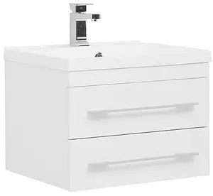 Тумба-умывальник подвесная Aquanet Нота 58 белый 00171483+00204117 Тумба-умывальник подвесная Aquanet Нота 58 белый 00171483+00204117, 1