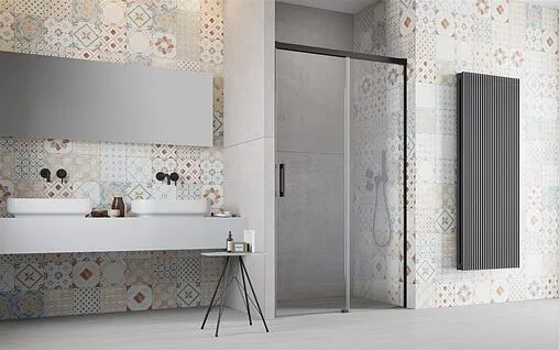 Дверь в нишу 1300мм прозрачное стекло Radaway Idea Black DWJ 130 R 387017-54-01R