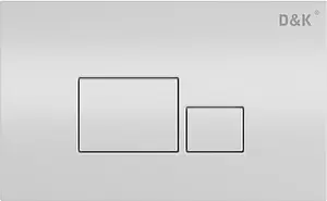 Клавиша смыва для унитаза D&K Quadro DB1519016 белый глянцевый, 1