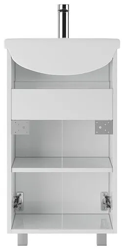 Тумба-умывальник напольный Айсберг Норма 45 белый DA1656T+4620008192741