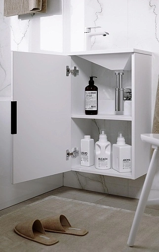 Тумба под умывальник подвесная Aqwella Accent 40 белый ACC0104W