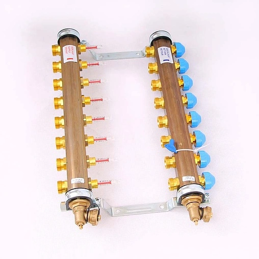 Группа коллекторная с расходомерами 8 отводов 1&quot;в/в x ¾&quot;ек Watts HKV/T 10004202