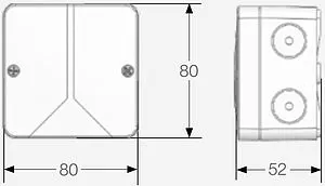 Проводной датчик наружной температуры WATTS BT-OS02-RF белый 10079583, 2