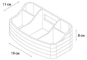 Органайзер Fixsen Glady белый FX-00-02, 2
