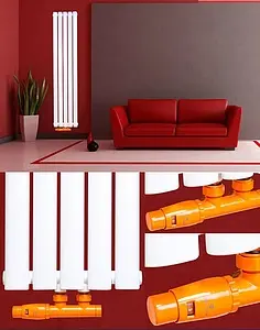 Узел нижнего подключения радиатора терморегулирующий угловой правый М22x1.5 x ¾"ек (½"н) Schlosser Duo-Plex инд.заказ по RAL 602100055.Ral, 4