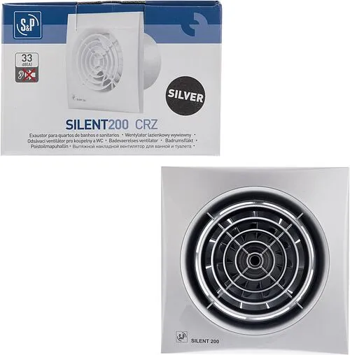 Вентилятор вытяжной Soler &amp; Palau SILENT-200 CRZ SILVER